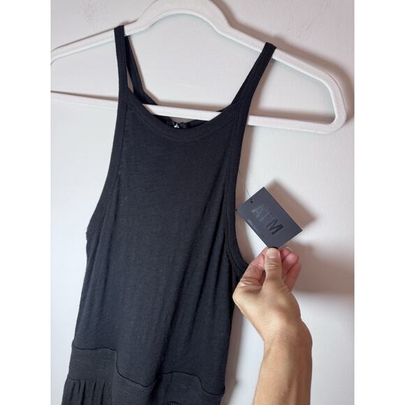 ATM Anthony Thomas Melillo L59211 Womens Black Wide Leg Jumpsuit Cotton XS NWT - Picture 6 of 16